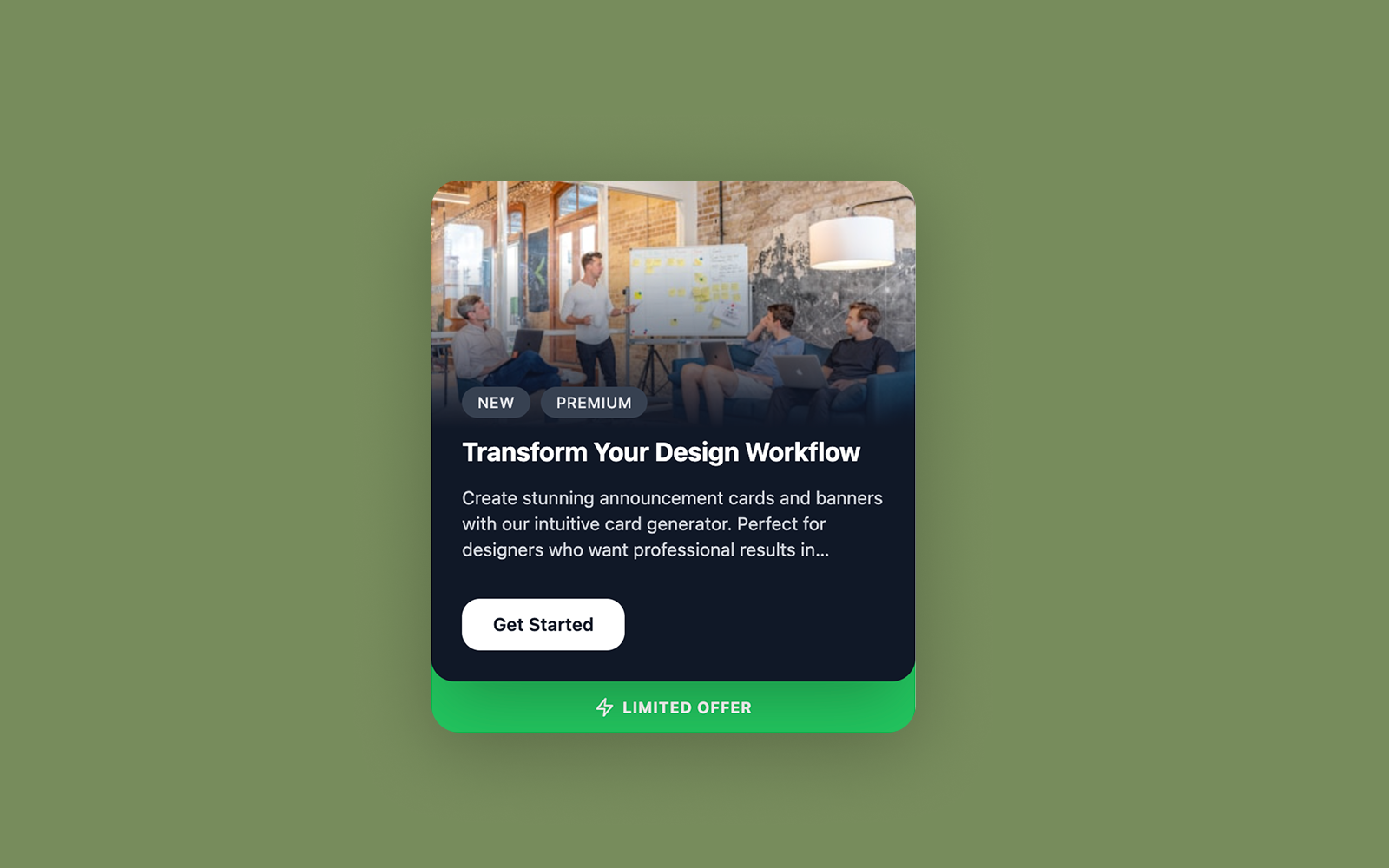 Interactive Card Generator